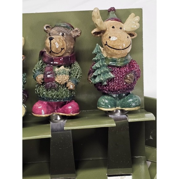 St. Nicholas Square Heartland Reindeer And Bear Spreaders Boxed Set Of Four - Picture 2 of 8